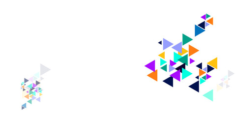 Abstract colorful triangle background design.