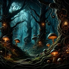 Naklejka premium fractal background