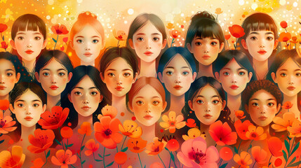 Illustration Celebrating International Mother Language Day
