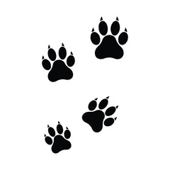 Fototapeta premium cat vector footprint icon