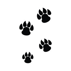 lion vector footprint icon