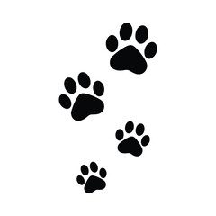 dog paw vector footprint icon