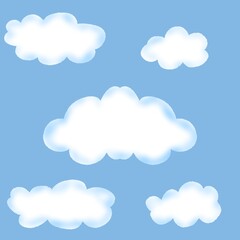 blue sky with clouds