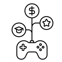Gamification Icon, Symbol, improvement, school