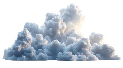 Dramatic cumulus clouds isolated transparent background weather nature sky atmosphere
