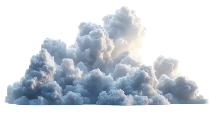 Dramatic cumulus clouds isolated transparent background weather nature sky atmosphere