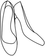 shoe sandal outline