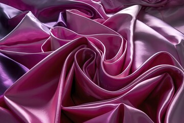 Fototapeta premium a vibrant and intricate folds of a silky or satin material
