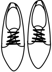 shoe sandal outline