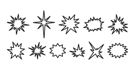 comic speech bubbles outlines