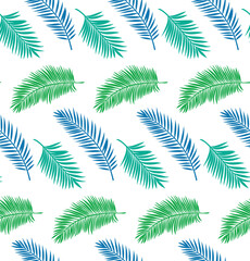 palm tree pattern vector green vector design illustration