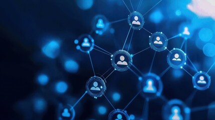 A smooth online digital workflow visualized through interconnected digital processes