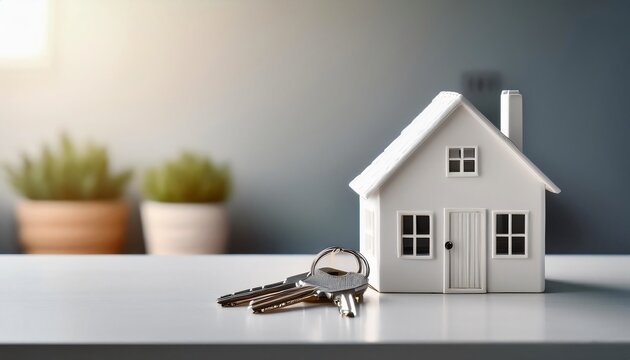 House key for sale real estate model buying new home ownership concept