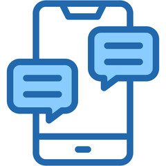 Vector Icon Message, Conversation, Chat, Communication, Smartphone, Chat