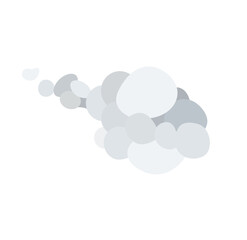 smoke cloud drawing vector flat design