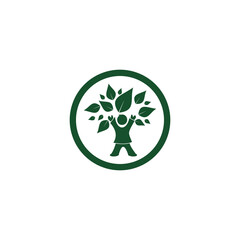 Child tree icon isolated on transparent background