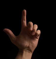 Man hand. Hands. Concept. Photo. Background. Dark. Shadow. Help. Finger. 