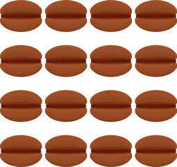 Pattern homemade cookie different taste in pastry biscuit