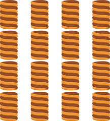 Pattern homemade cookie different taste in pastry biscuit