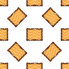 Pattern homemade cookie different taste in pastry biscuit