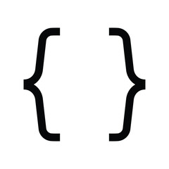 brace bracket icon