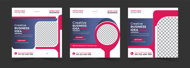 Creative business agency social media corporate Instagram marketing post