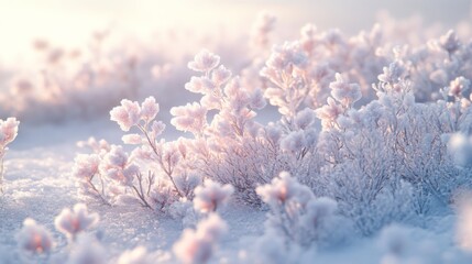 Frosty Branches in a Winter Wonderland