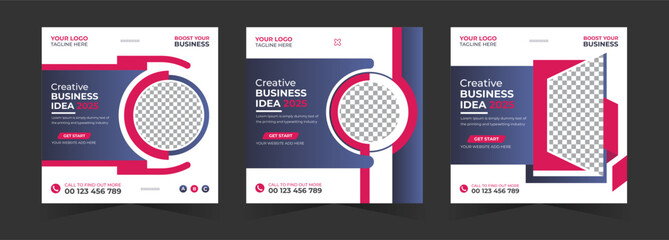 Creative business agency social media corporate Instagram marketing post