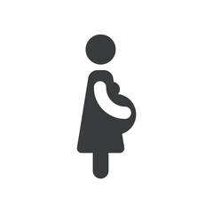 pregnant woman icon vector design illustration