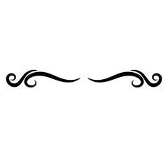 Text dividers doodle . Wedding decorative elements. Divider ornament, borders, vintage line separators.