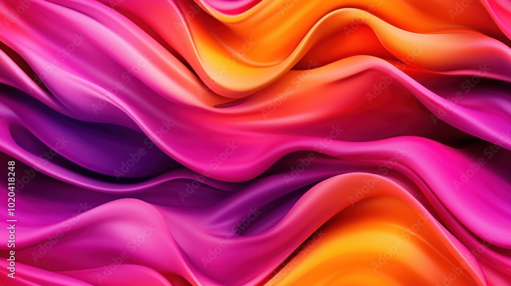 Poster colorful wavy dynamic composition for background use