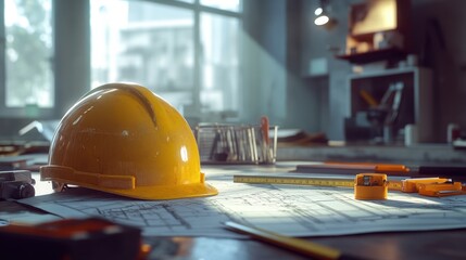 The Yellow Helmet on Blueprint