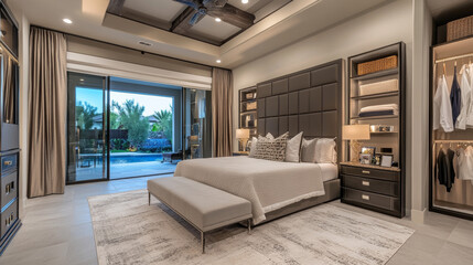 Modern Luxury Bedroom Design: Embracing Natural Light and Elegant Finishes for a Serene Retreat