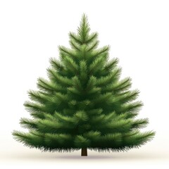 Fototapeta premium A beautifully lush Christmas tree adorned with delicate branches, ready to bring festive cheer to a cozy living room during the joyful holiday season