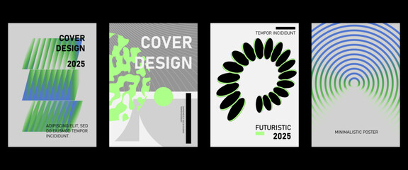 Posters with silhouette minimalistic basic figures, extraordinary graphic assets of geometrical shapes swiss style, Modern minimal print.
