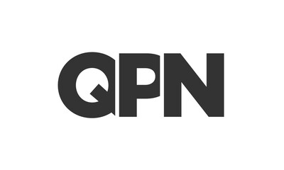 QPN logo design template with strong and modern bold text. Initial based vector logotype featuring simple and minimal typography. Trendy company identity.