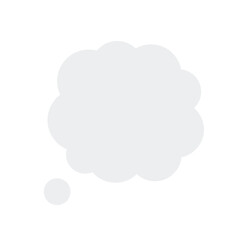 speech bubble think empty template vector