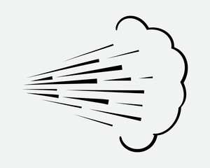 Spray icon of aerosol or airbrush for water gas nozzle steam, perfume deodorant, graffiti paint. Sign shower drops, disinfection, cleaning.