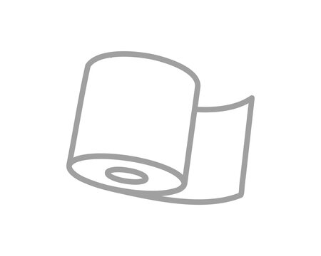 recommend clip art: Toilet paper roll or tube icon design, template for wc. Bathroom hygiene icons, kitchen cleaning towel. Blank soft scroll product.