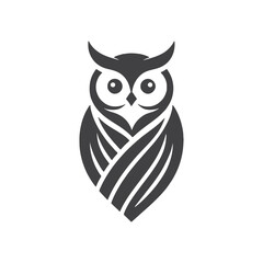 Minimalist Owl Logo Icon