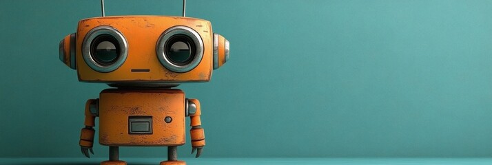 Fototapeta premium A Robotic Sidekick in the Spotlight
