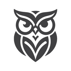 Minimalist Owl Logo Icon