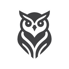 Minimalist Owl Logo Icon