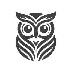 Minimalist Owl Logo Icon