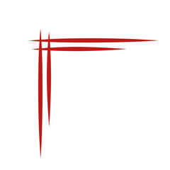 Chinese frame corner ornament vector