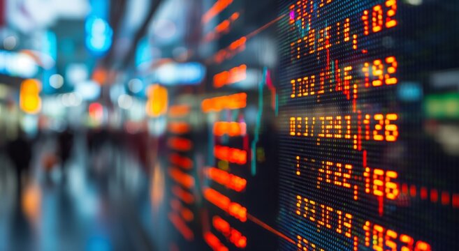 Displaying real time stock market trading data information - Powered by Adobe