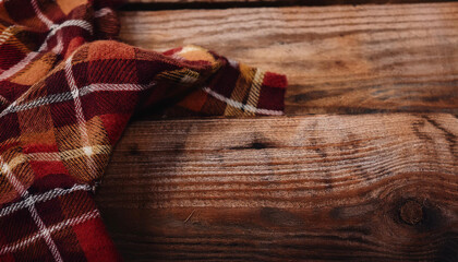 Fototapeta premium Classic Plaid Border for Rustic Designs