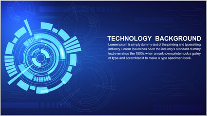 Abstract technology background and technology analytics concept graphic design. Vector illustration