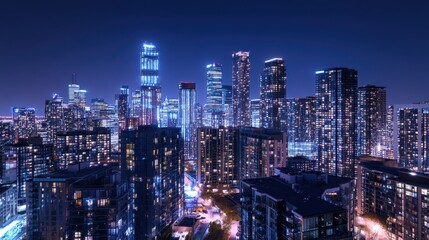The Urban Night Skyline