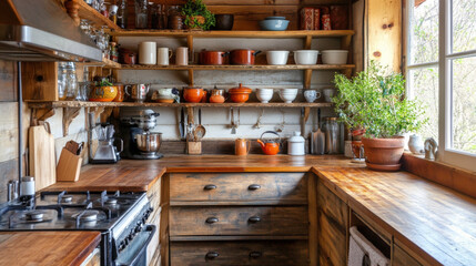 Discovering Rustic Charm: A Cozy Kitchen Filled with Warmth, Character, and Timeless Design Elements for Your Culinary Adventures